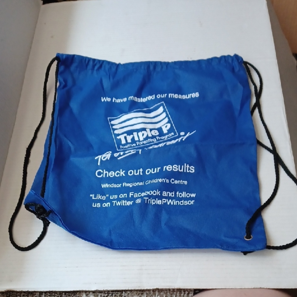 $4 Add-on Blue Drawstring Bag